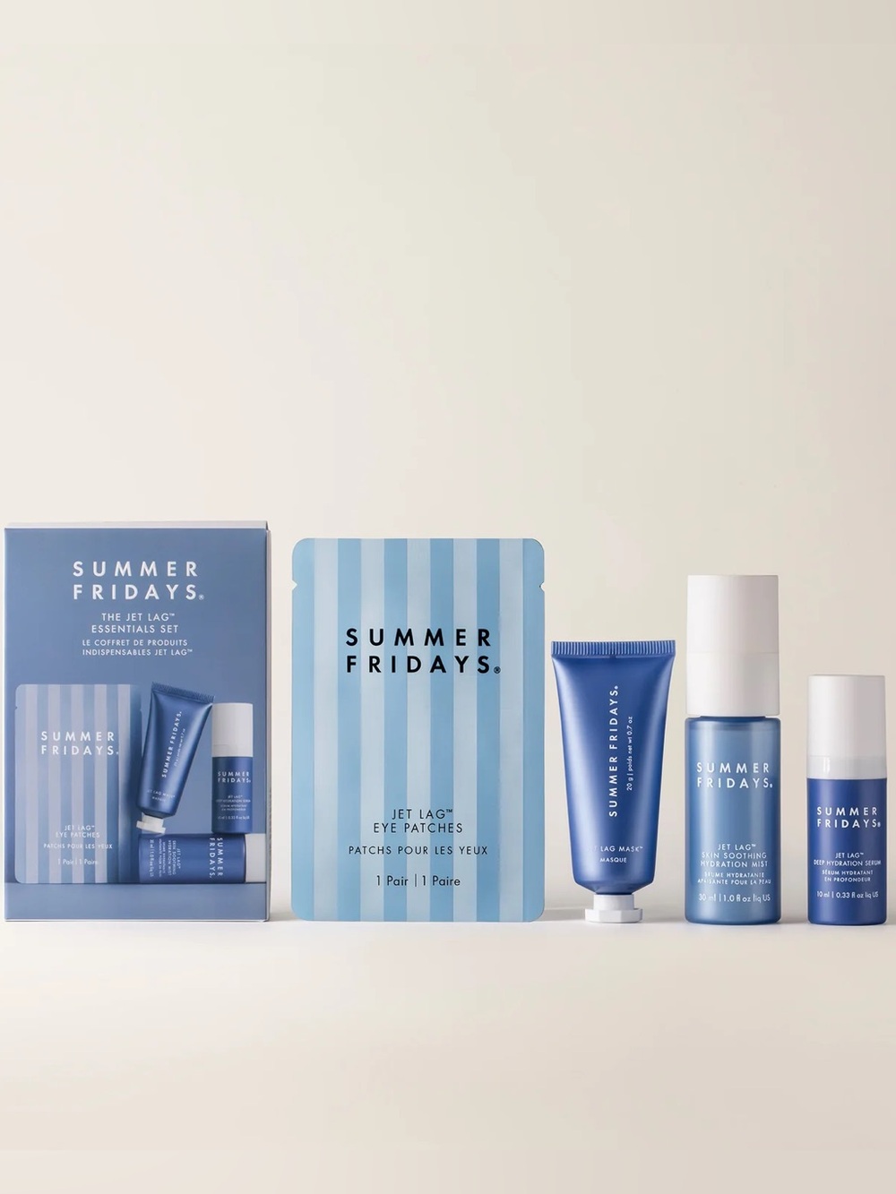 Summer Fridays $34 MSRP The Jet Lag Essentials Hydration Set for Travel NIB